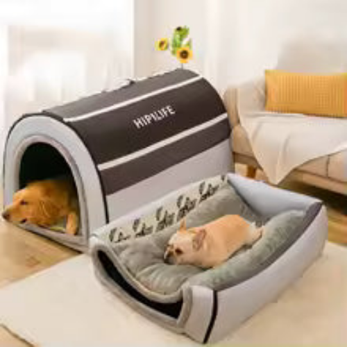 Pet Dog House Insulated Light Blue
