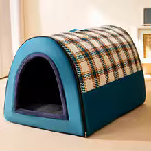 Large Dog House Winter Warm Insulated Outdoor Dog Kennel for Extra Big Dogs Weatherproof Heated Pet Shelter with Removable Roof