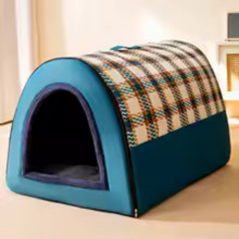 Pet Dog House Insulated Light Blue