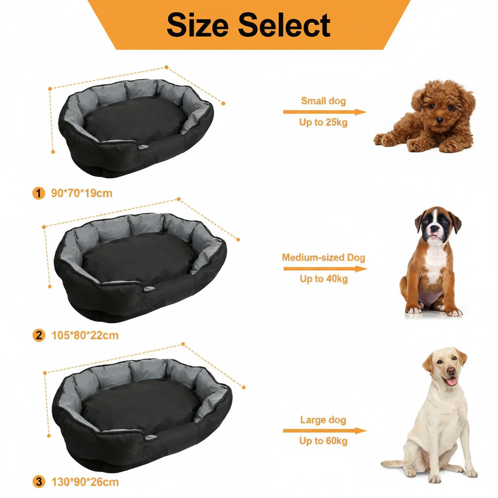 Waterproof Orthopedic Dog Bed Washable Pet Sofa Cushion Kennel Mat