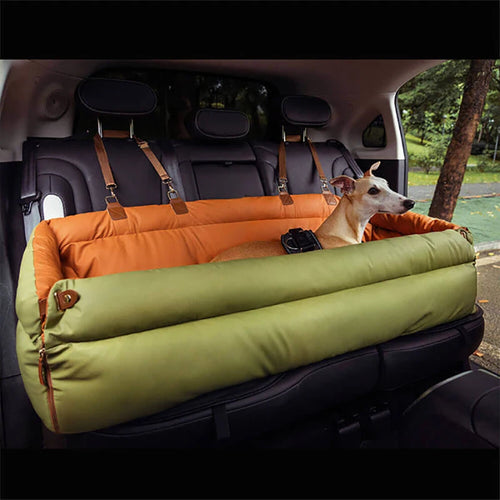 Pet Car Seat Luxury Orange