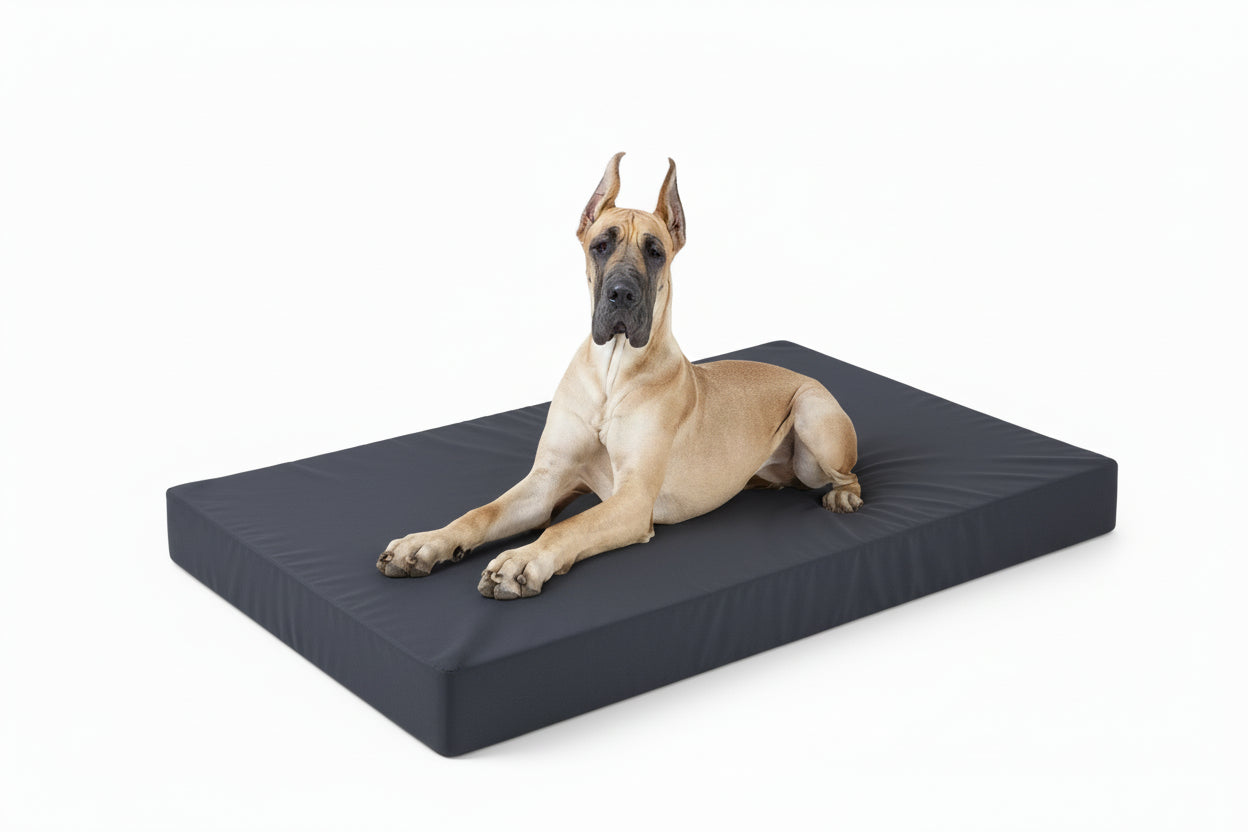 Orthopedic Dog Bed for Large Dogs with Waterproof Lining and Non-Slip Base, Machine Washable