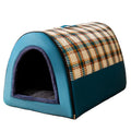 Large Dog House Winter Warm Insulated Outdoor Dog Kennel for Extra Big Dogs Weatherproof Heated Pet Shelter with Removable Roof