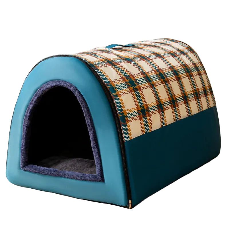 Large Dog House Winter Warm Insulated Outdoor Dog Kennel for Extra Big Dogs Weatherproof Heated Pet Shelter with Removable Roof