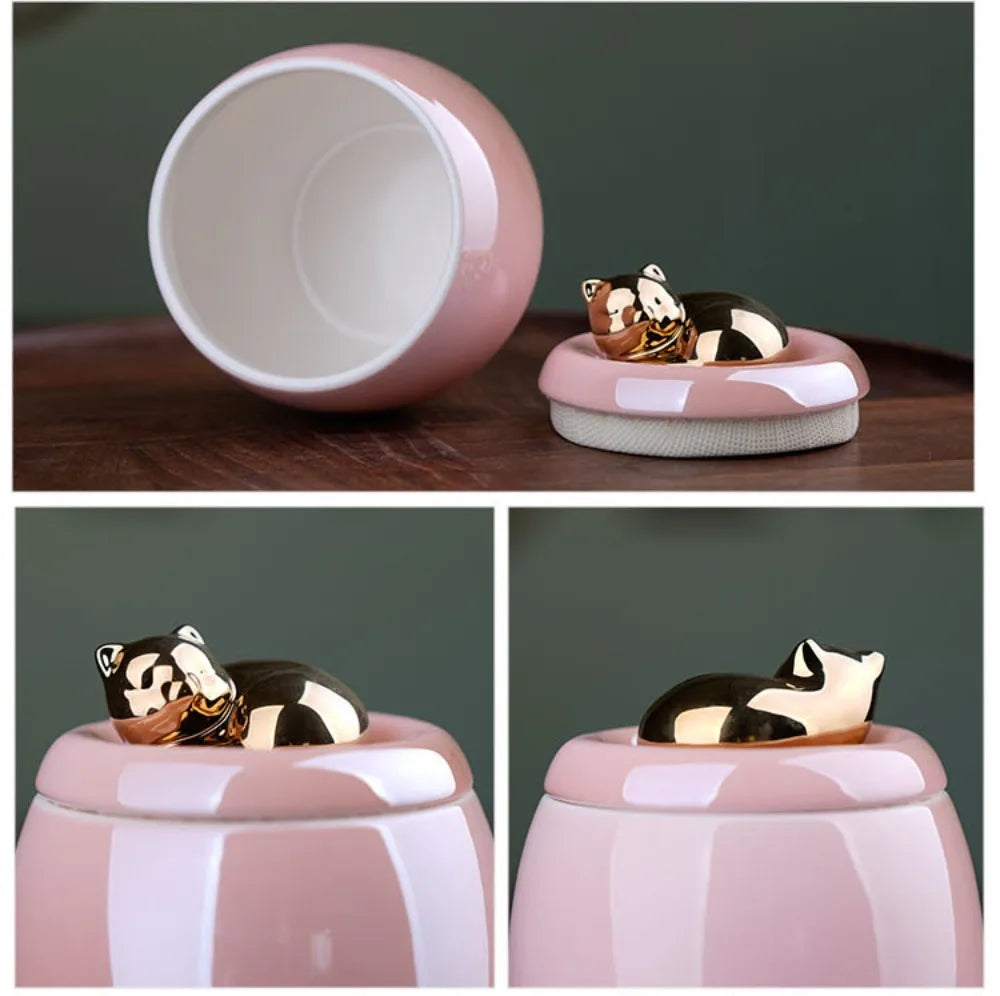 Pet Ceramic Urn Memorial Pink
