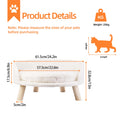 Pet Couch Bed Wooden White Small