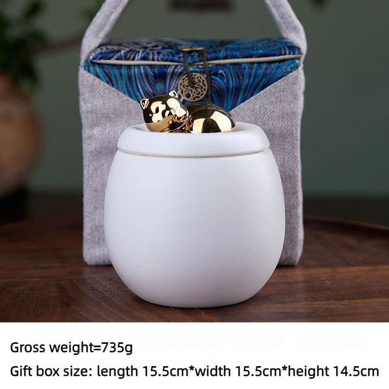 Pet Ceramic Urn Memorial Grey Small