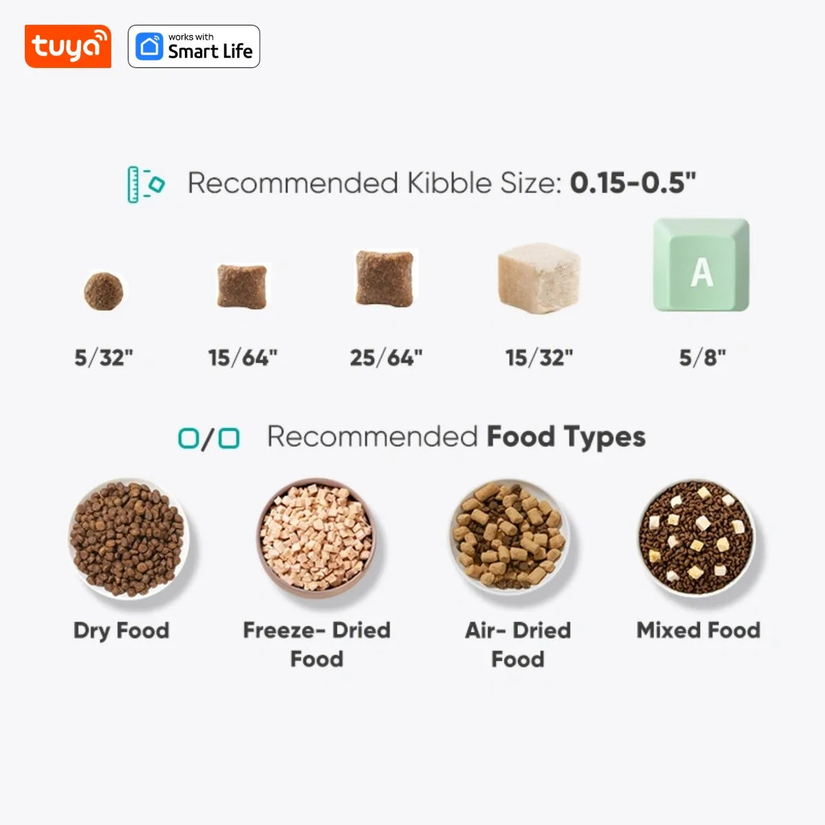 Automatic Pet Feeder 4L with WiFi App Control Timed Food Dispenser for Cats and Dogs