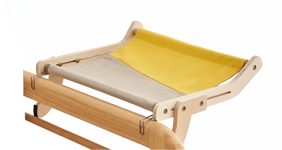 Pet Hammock Wooden Yellow
