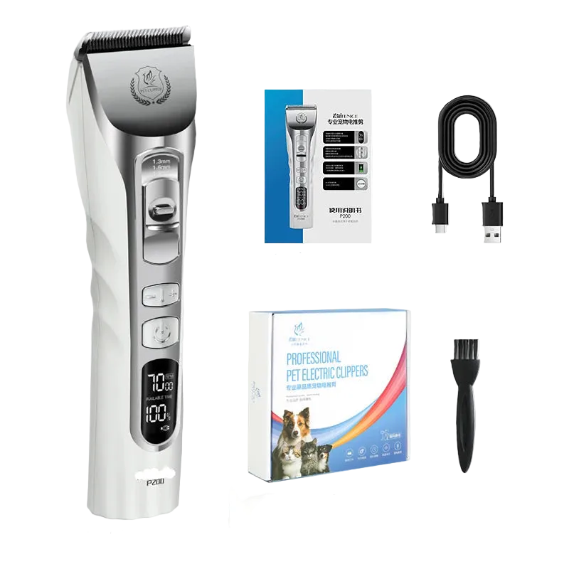 Pet Grooming Clipper Rechargeable White