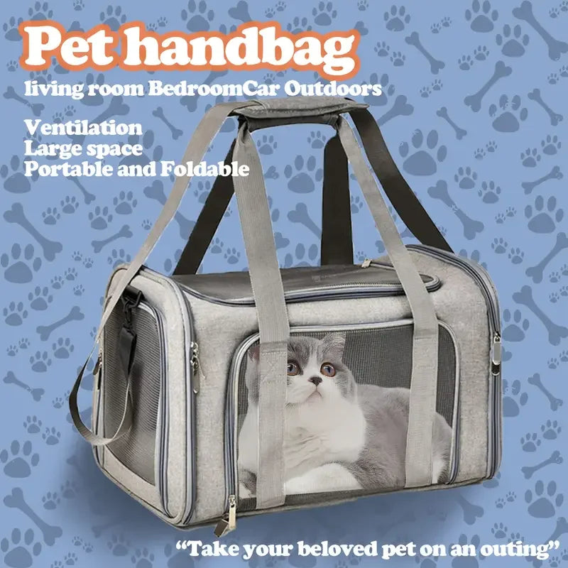 Pet Carrier Soft Blue