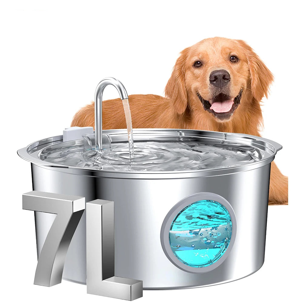 Pet Water Fountain Automatic Stainless Steel 7L