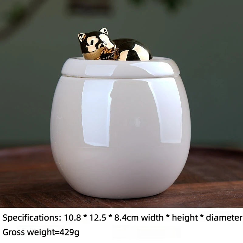 Pet Ceramic Urn Memorial White
