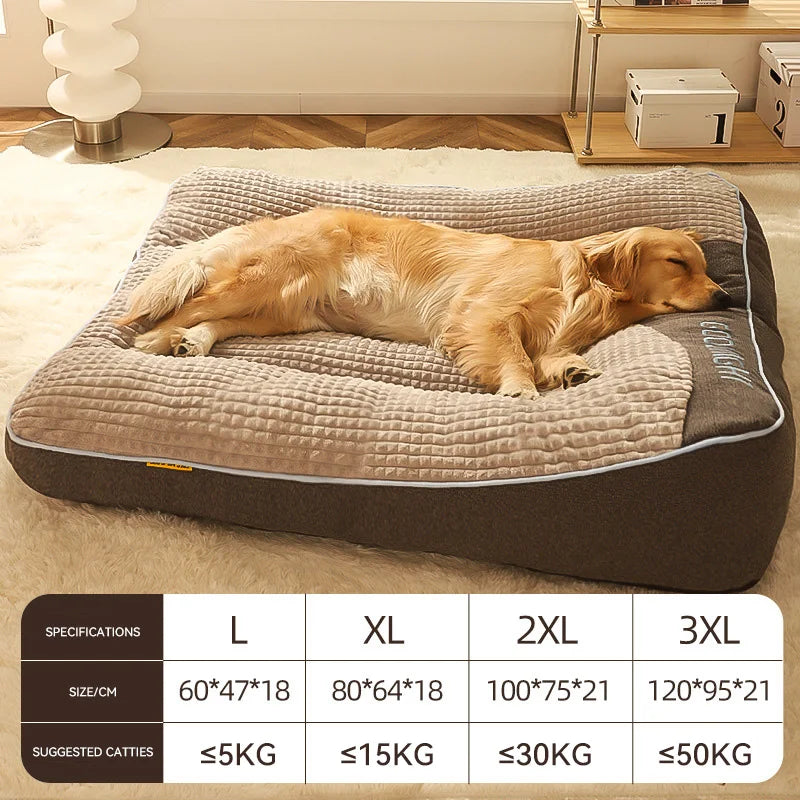 Pet Bed Lightweight Cushion, Washable Dog & Cat Mat for Indoor Kennel or Floor Use