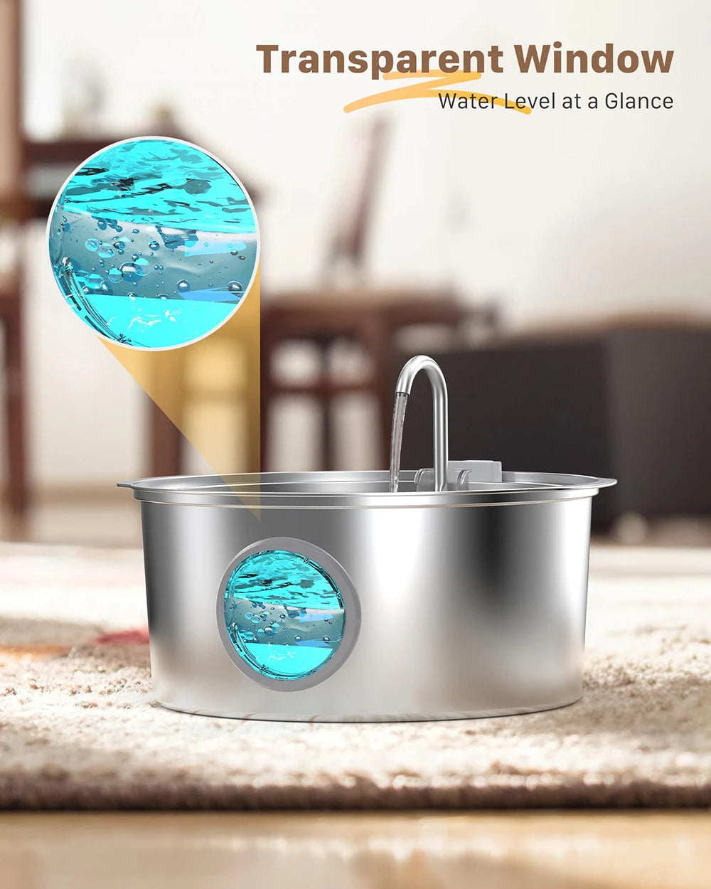 Pet Water Fountain Automatic Stainless Steel 7L