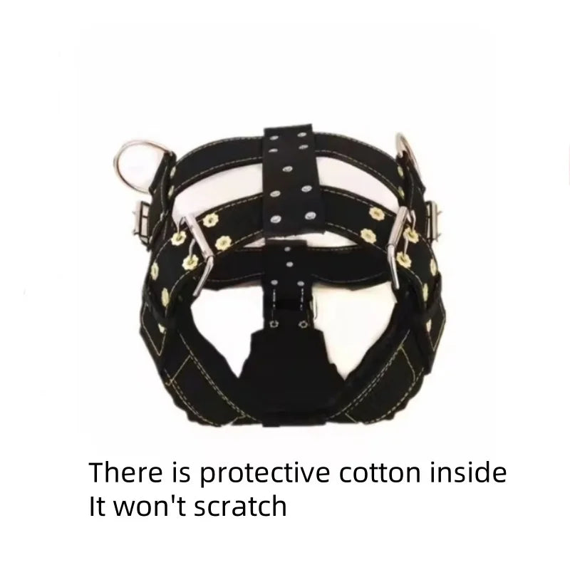 Dog Harness with Handle and Lead Adjustable Control Vest Durable Design also for pulling a slede