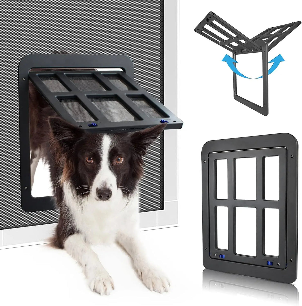 Pet Pet Door Magnetic Black