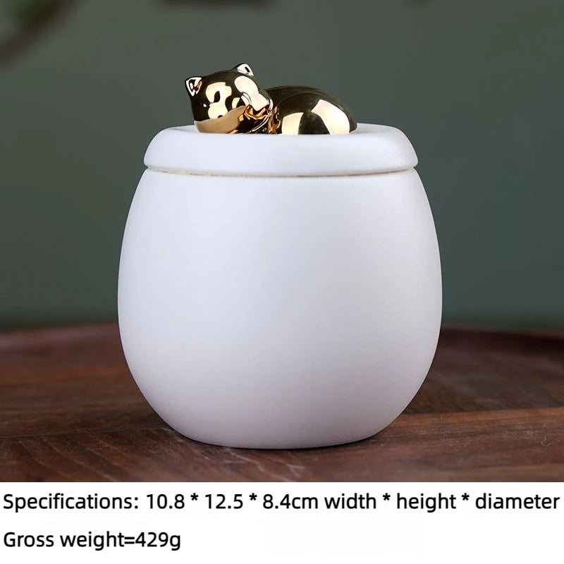 Pet Ceramic Urn Memorial Grey Small