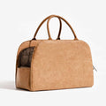 Pet Carrier Bag for Small Dogs up to 6kg Windproof Leather Brown