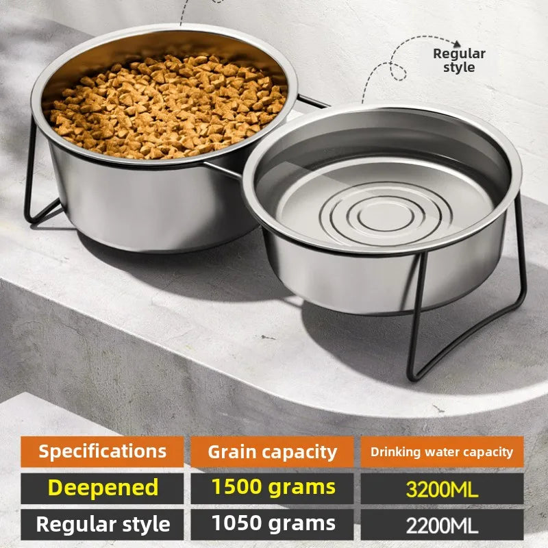 Pet Feeder Stainless Steel Large