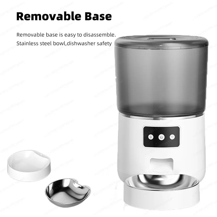 Pet Feeder Automatic Black