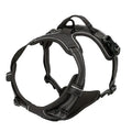 Pet Heavy Duty Dog Harness Reflective Front Clip Easy Control Handle - Black