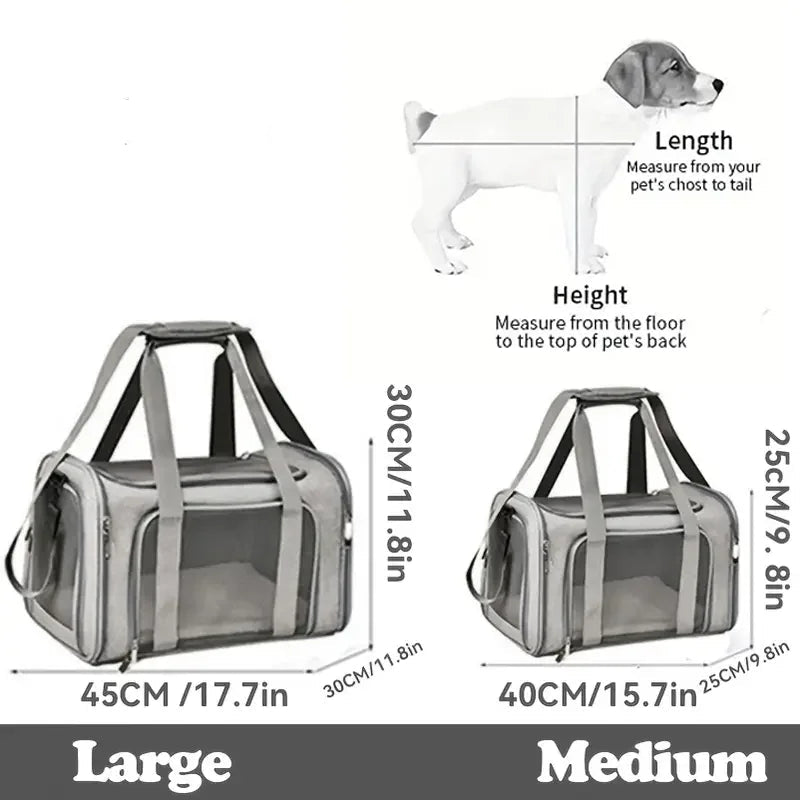 Pet Carrier Soft Black