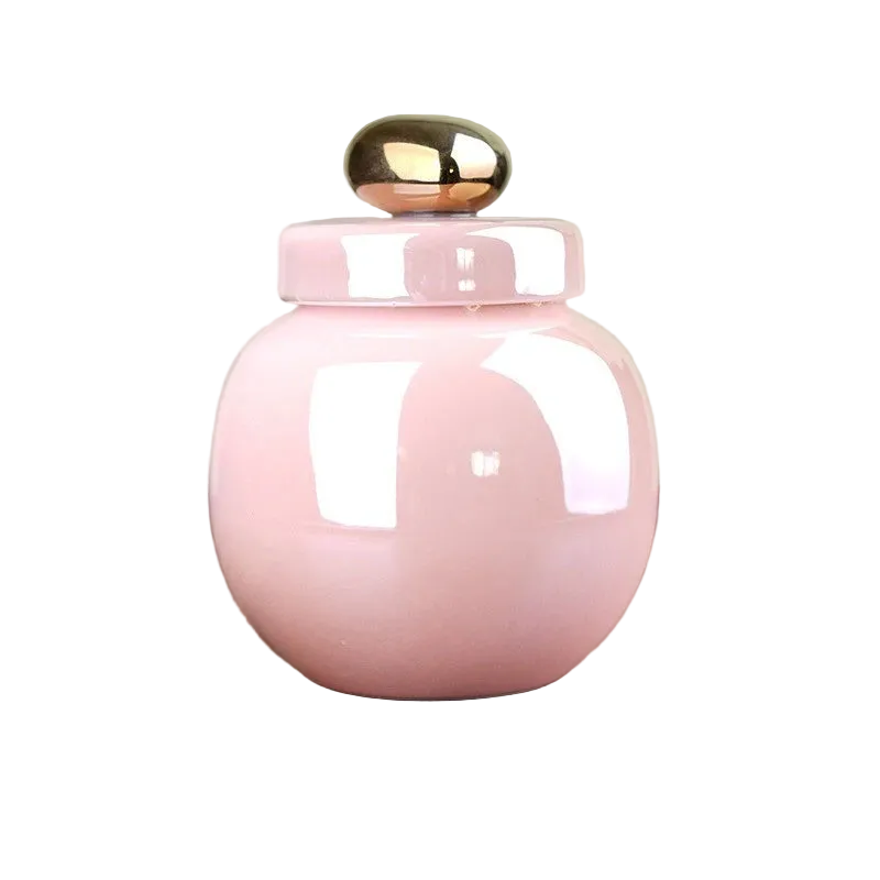 Pet Ceramic Urn Memorial Pink Small