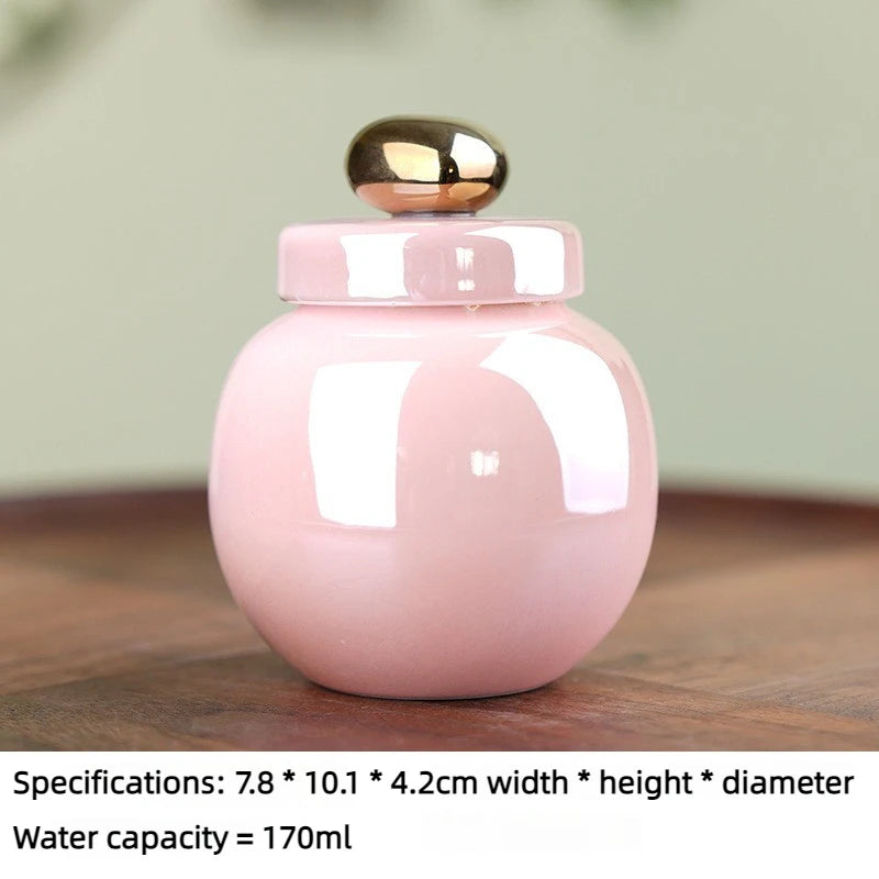 Pet Ceramic Urn Memorial Pink Small