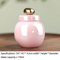 Pet Ceramic Urn Memorial Pink Small