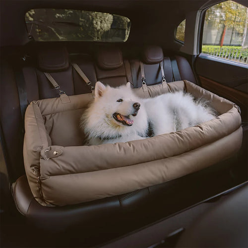 Pet Car Seat Luxury Brown