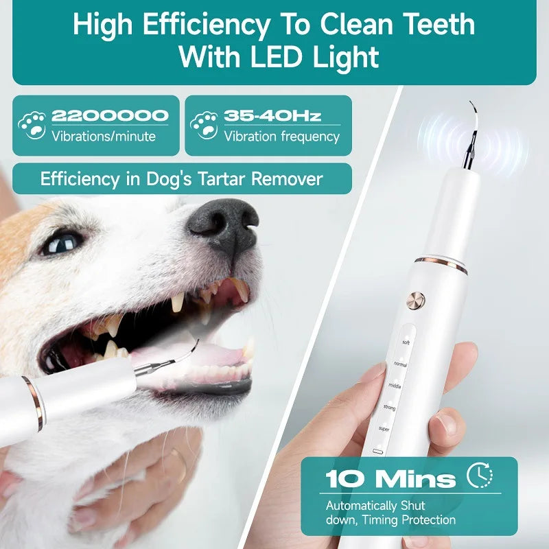 Electric Ultrasonic Pet Dental Cleaner for Dogs Teeth Plaque Remover