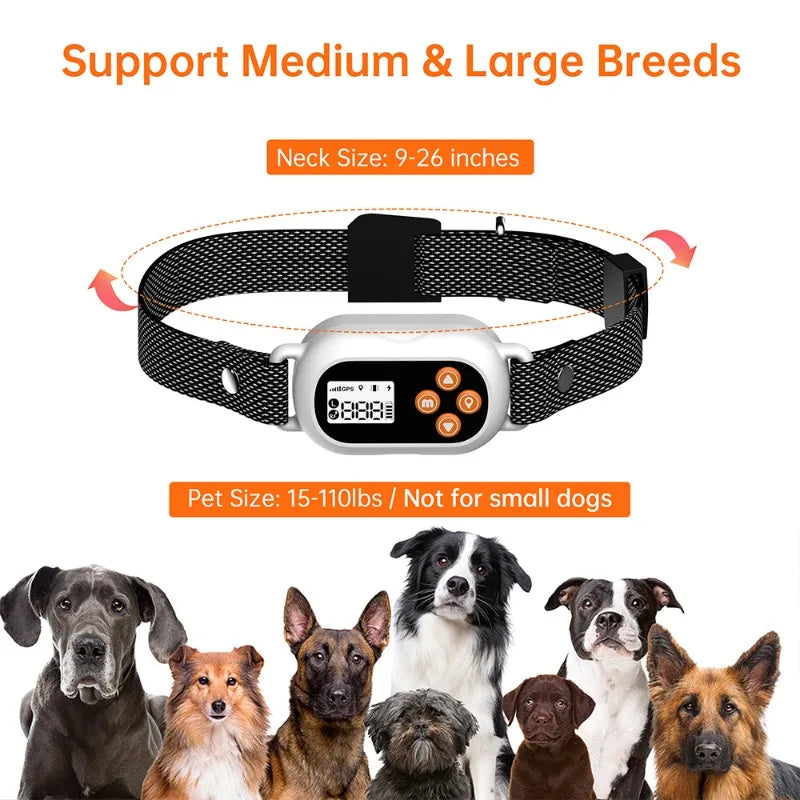 Pet GPS Collar Waterproof Black