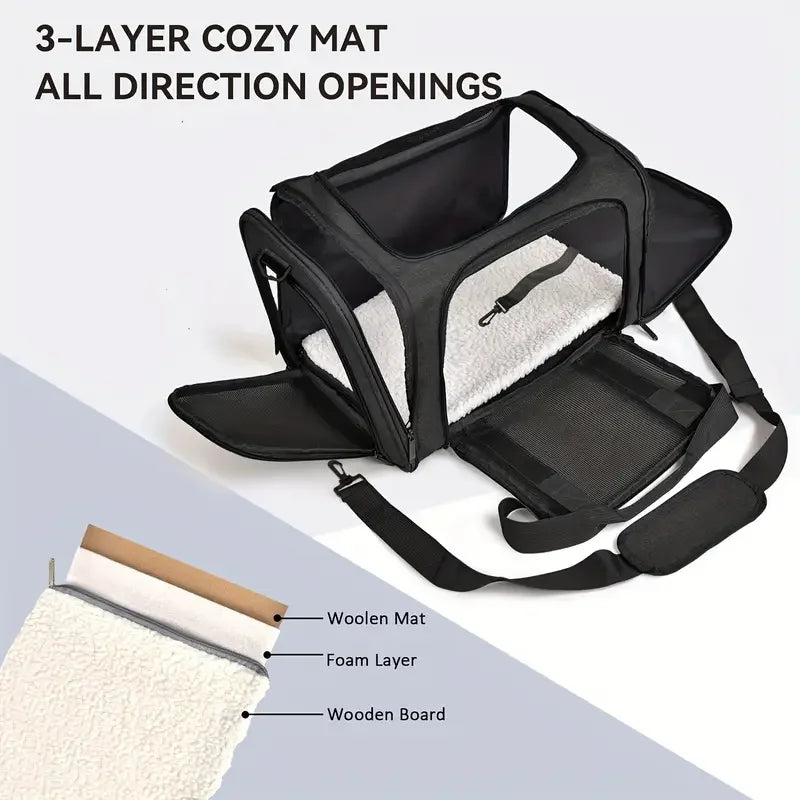 Pet Carrier Soft Grey