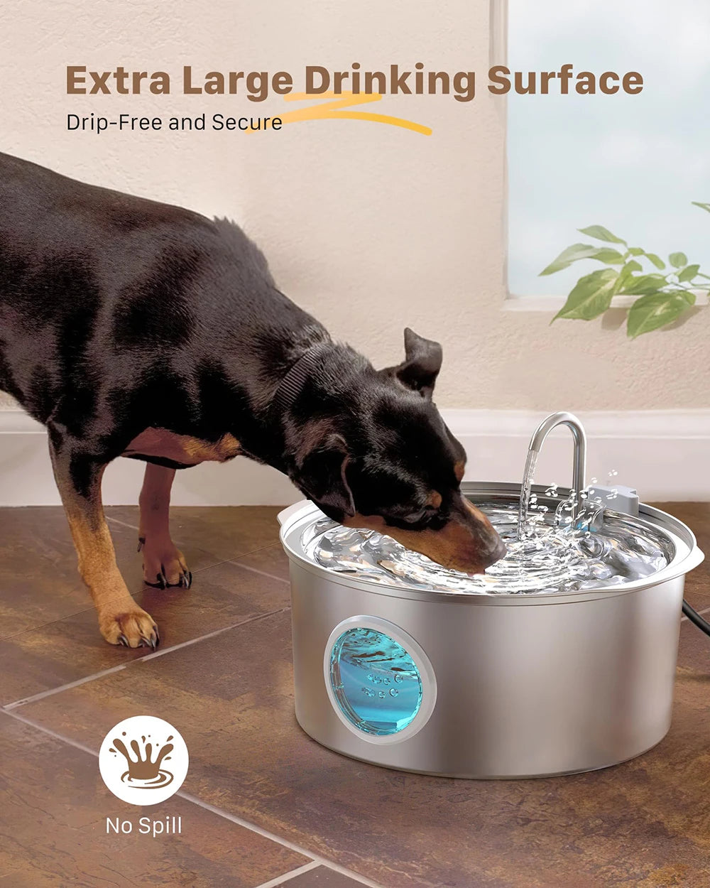 Pet Water Fountain Automatic Stainless Steel 7L