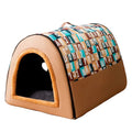 Large Dog House Winter Warm Insulated Outdoor Dog Kennel for Extra Big Dogs Weatherproof Heated Pet Shelter with Removable Roof light brown with colour letters