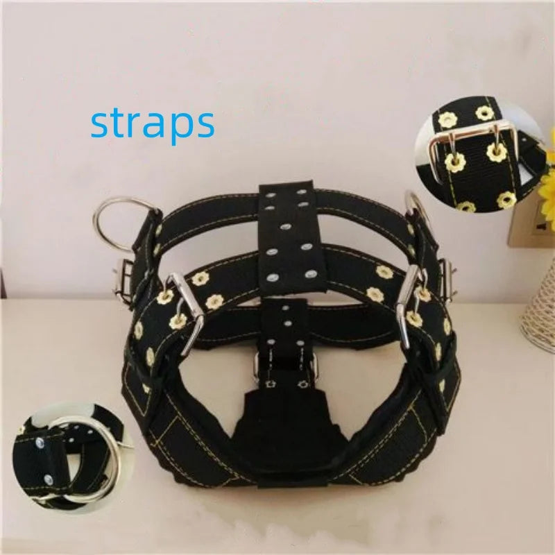 Dog Harness with Handle and Lead Adjustable Control Vest Durable Design also for pulling a slede