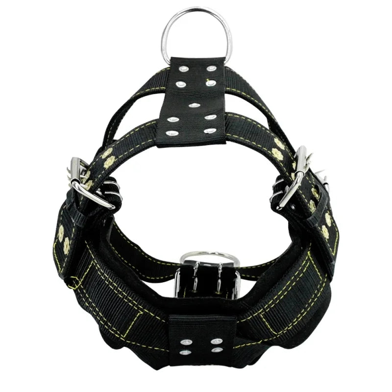 Dog Harness with Handle and Lead Adjustable Control Vest Durable Design also for pulling a slede