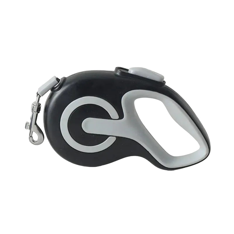 Pet Dog Leash Retractable Black Small