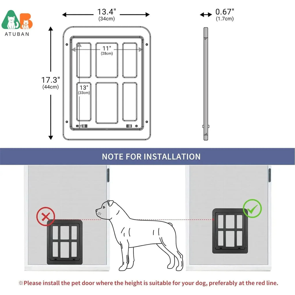 Pet Pet Door Magnetic White