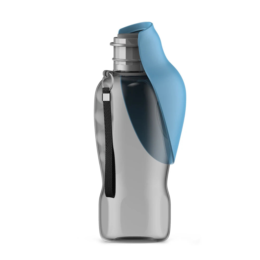 Pet Portable 800ml Dog Water Bottle for Outdoor Travel - Blue