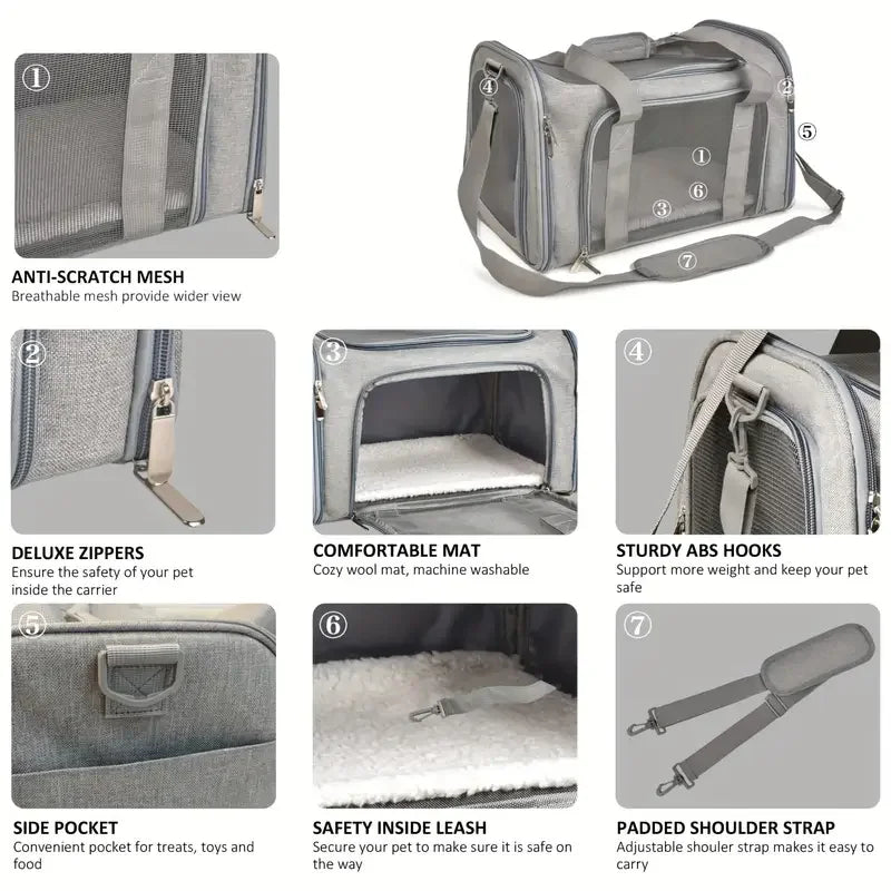 Pet Carrier Soft Pink