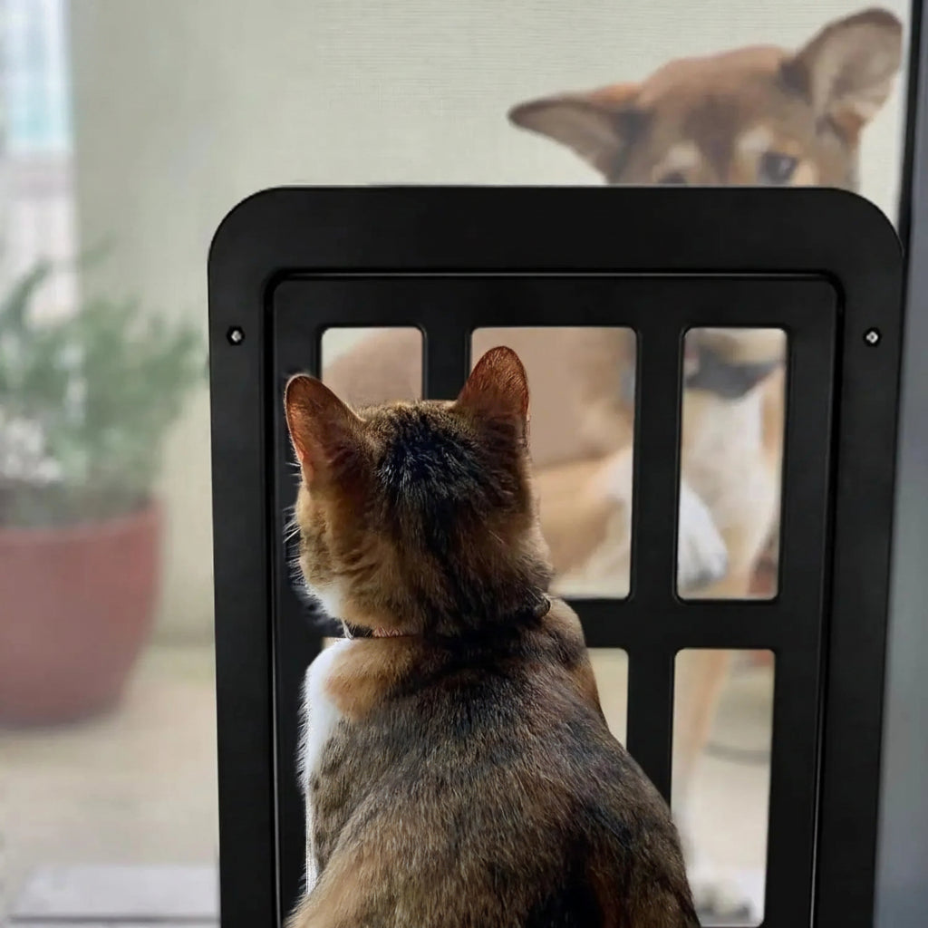 Pet Pet Door Magnetic Black