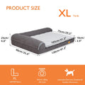 Pet Dog Bed Plush Grey Extra Large