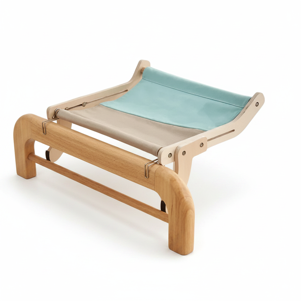 Pet Hammock Wooden Blue