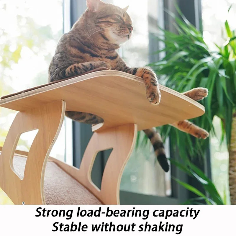 Pet Cat Tree Wooden 120cm