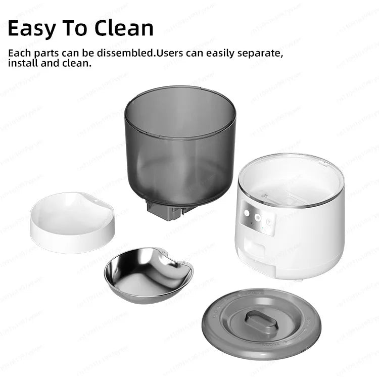 Pet Feeder Automatic Black