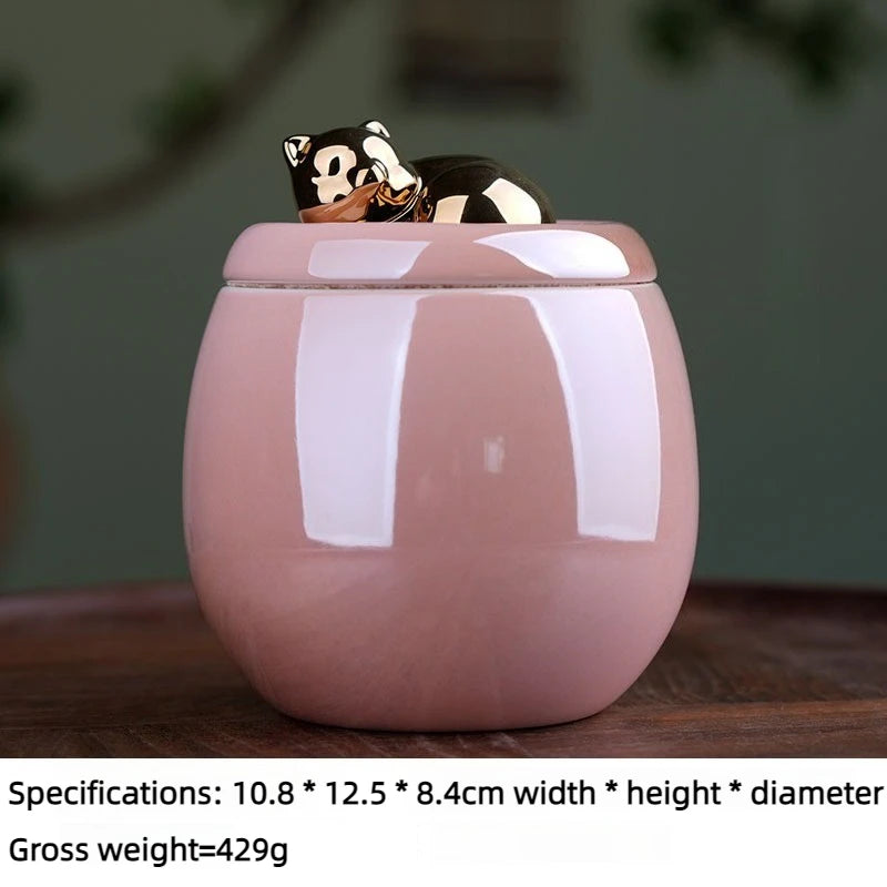 Pet Ceramic Urn Memorial Pink
