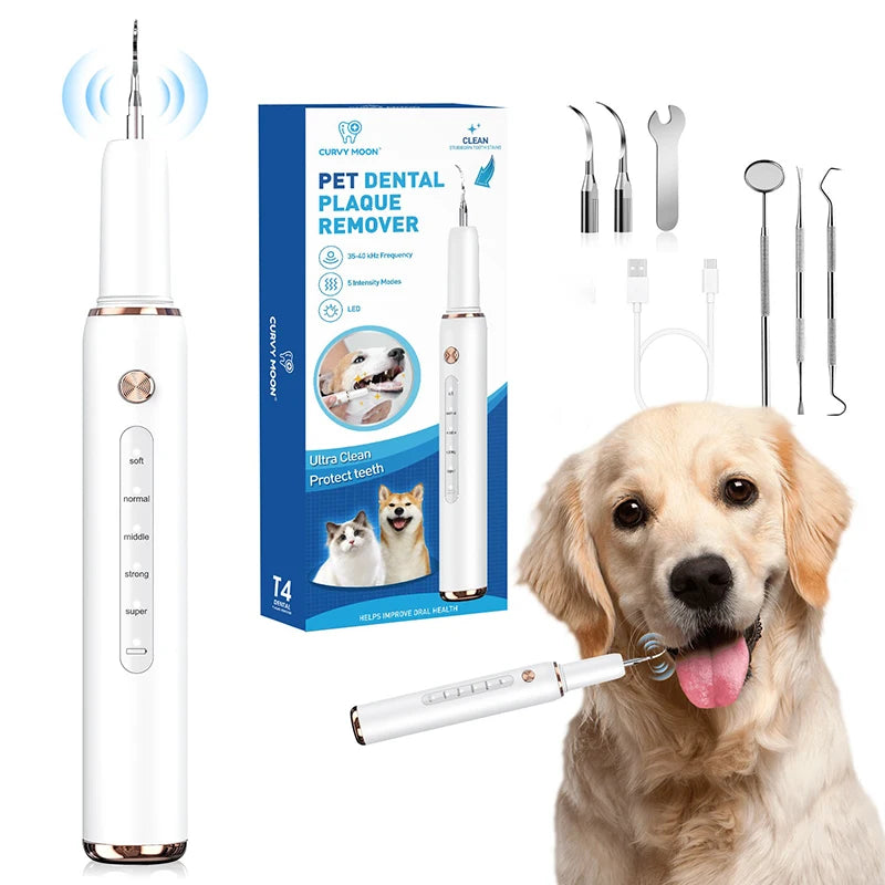 Electric Ultrasonic Pet Dental Cleaner for Dogs Teeth Plaque Remover