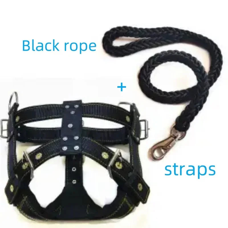 Dog Harness with Handle and Lead Adjustable Control Vest Durable Design also for pulling a slede